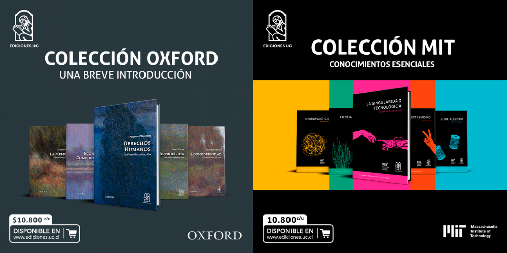 Ediciones UC publica colecciones coeditadas con Oxford y MIT
