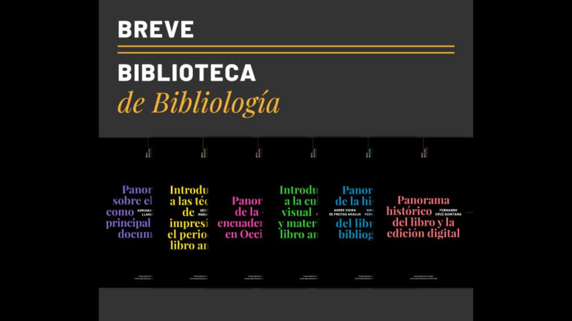 Colección Breve Biblioteca de Bibliología, una divulgación desde los comienzos hasta la actualidad del mundo del libro 